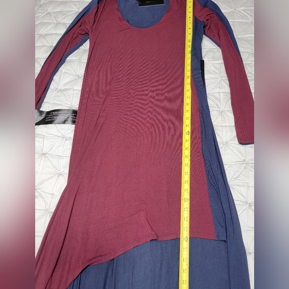 🤩Host Pick❤️NWT BCBGMAXAZRIA Miney Asymmetrical Dress Women's Sz Large - Picture 9 of 15
